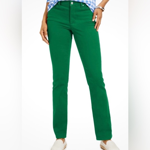 Charter Club Denim - Charter Club NEVER WORN Bright Green Straight Leg Jeans